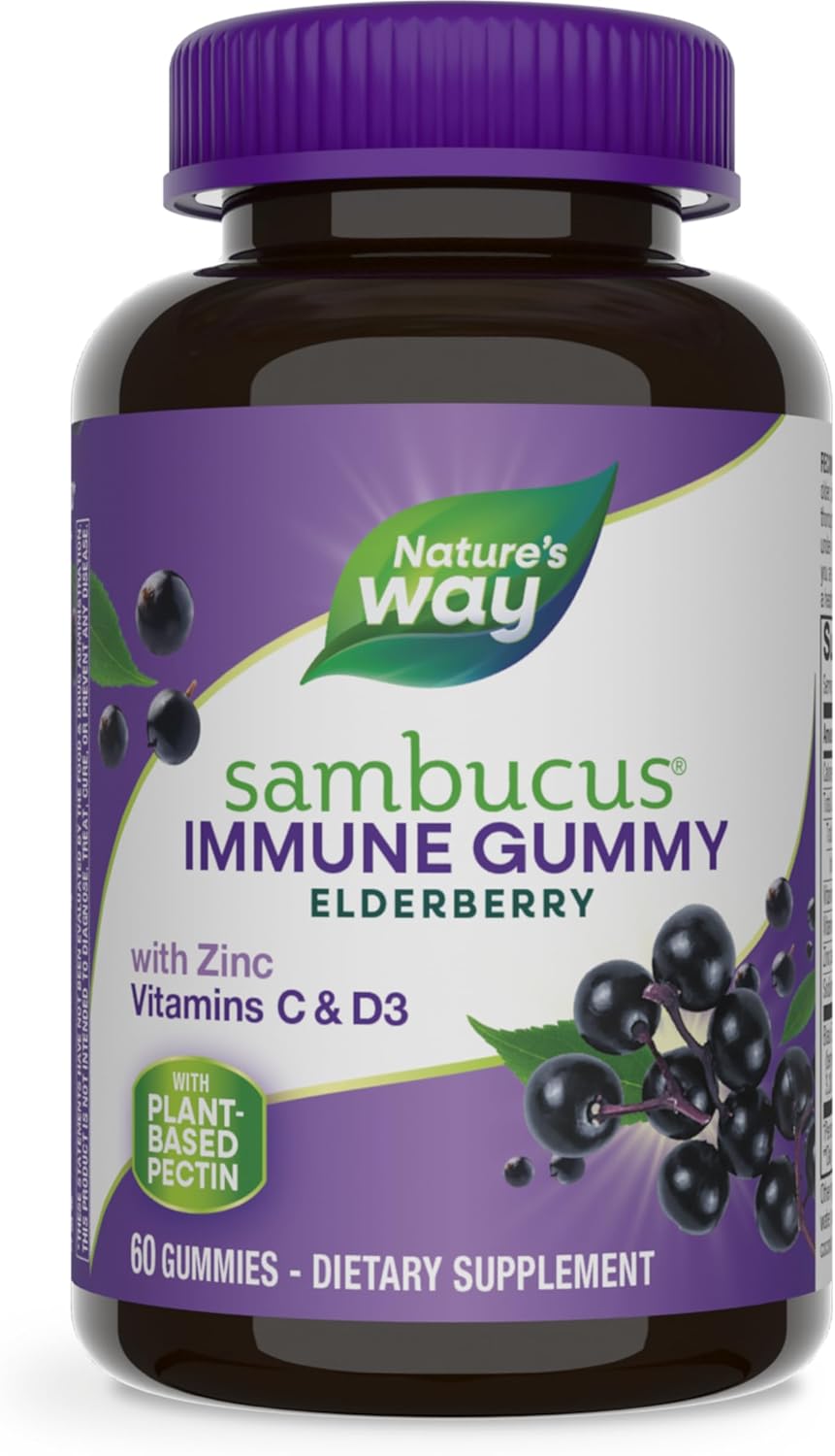 Nature’s Way Elderberry Gummies: Delicious Daily Immune Boost for All Ages!